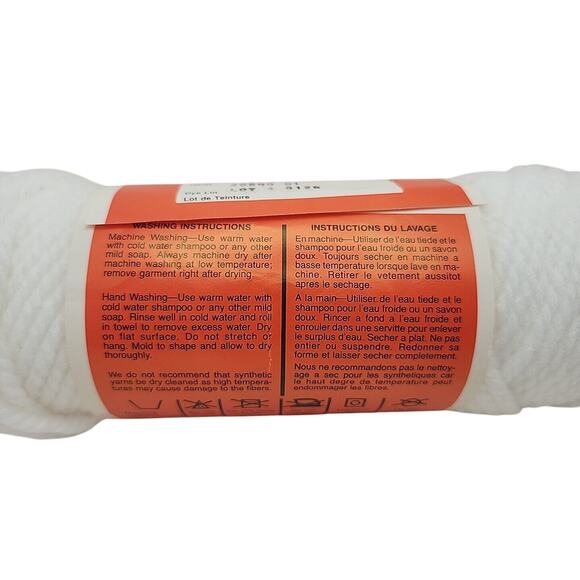 Vtg 1 Skein Mary Maxim Titan Yarn Bulky Color Teinte 3 oz 3ply 100% Acrylic - Picture 4 of 6